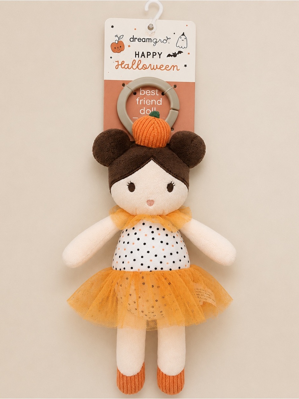 Dreamgro Halloween Best Friend Doll Pumpkin Ballerina Plush NWT